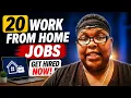 20 Work From Home Jobs Immediate Hire