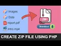 How To Create Zip Files Using PHP - hindi