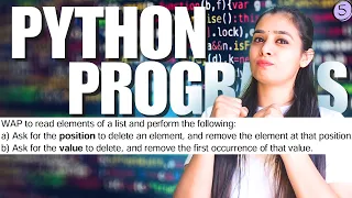 Top Python Programs Basic to Advanced Full Python Series LIST - P5