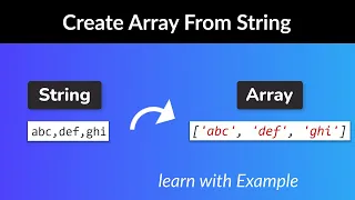 How to create array from comma separated string in javascript create array from string javascript