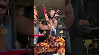 BBQ boil FEST Mukbang ππ½οΈ (Ribs, Chicken, Links, Mac n Cheese & more) #eatingtime