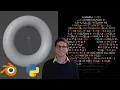 How to create a 3D spinning donut with Python Blender 2 9 and some Donut-shaped math