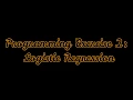 Logistic Regression Programming Assignment Machine Learning MATLAB BookMan MATLAB R2020a