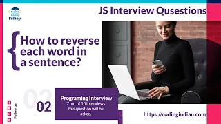 How to Reverse Each Word in a Sentence JS Interview Questions