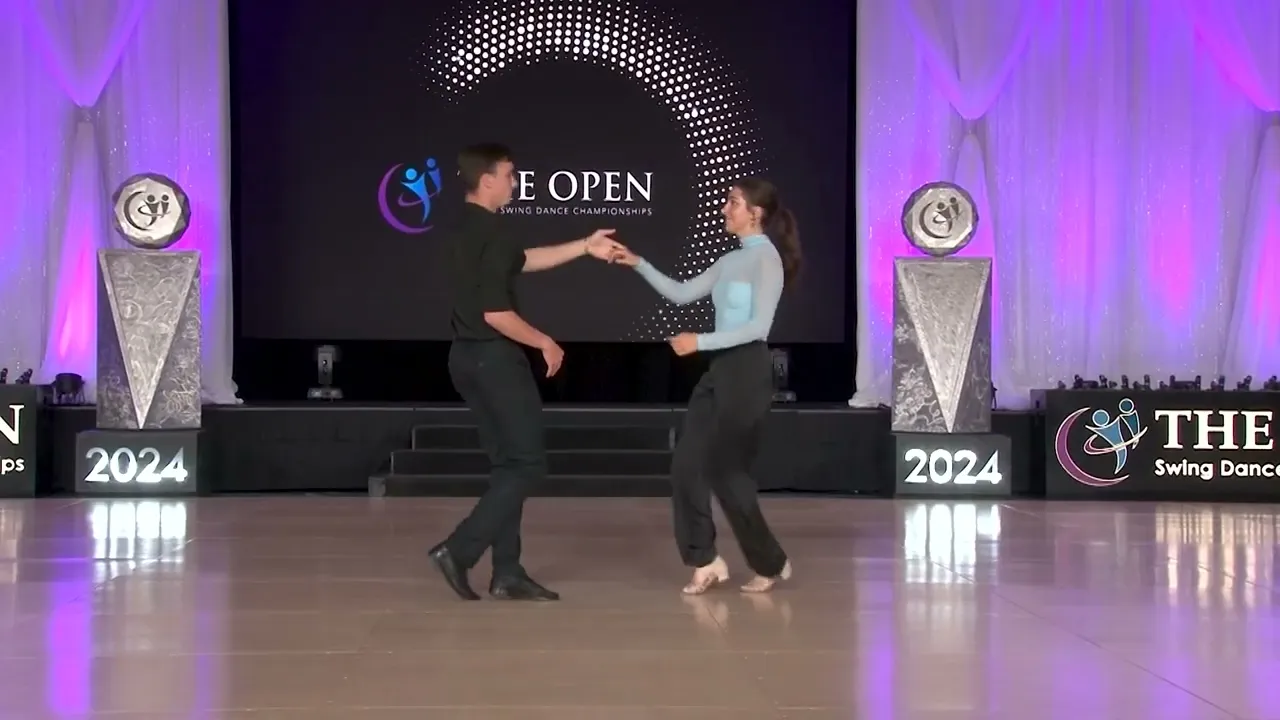 Keylen Hudson and Emma Dorton - 4th place Shag Strictly Swing Junior Finals - The Open 2024