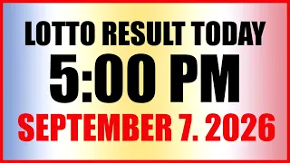 Lotto Result Today 5pm Draw September 7, 2026 Swertres EZ2 PCSO