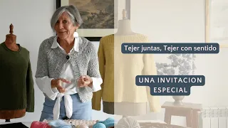 Te invito a una clase gratuita | ¿Te sumas a tejer con dos agujas juntas? 🧶 #tejerconlucila