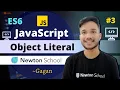 Object Literal Syntax Extensions ES6 Tutorial in Hindi 2021 Newton School Gagan