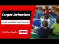 Lesson 8 Identify and Define Target Behaviors
