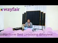 Wayfair Duncanville Upholstered Bed Review Unboxing