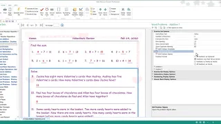 Math Resource Studio 6 Valentine s Worksheet