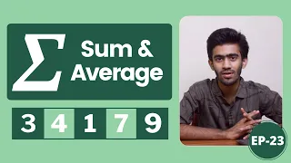 Sum Average of Array Elements C Programming for Beginners Ep - 23 Tamil code io