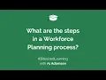 What are the steps in a Workforce Planning process