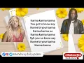 DJ Cuppy – Karma ft. Stonebwoy ( Official Lyrics Video )