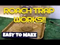 How to make a 1 Roach trap and end your bug problems for good