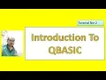 Introduction to qbasic tutorial