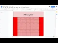 How to make a Calendar on google docs