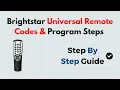 Brightstar Universal Remote Codes Programming Steps 2026 Complete Guide
