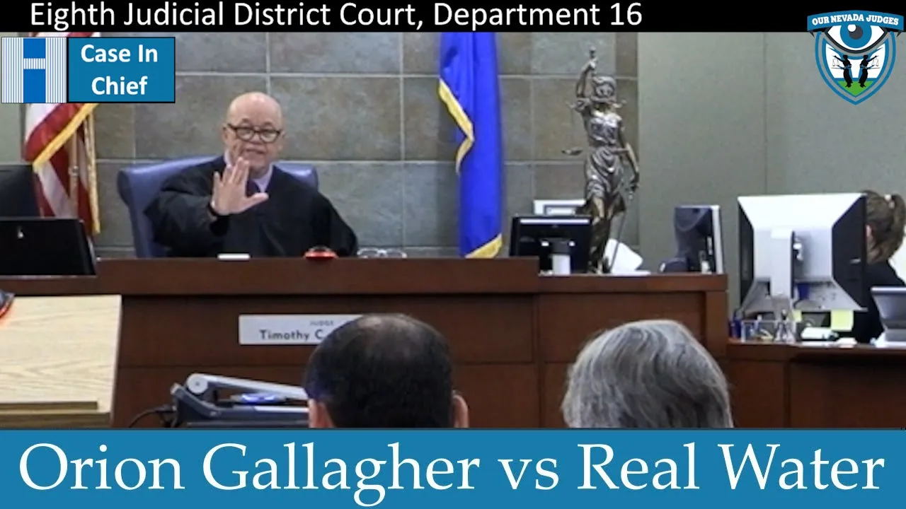 Orion Gallagher vs Real Water, Part 2, September 27, 2023