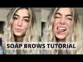 SOAP BROWS TUTORIAL FOR THICK BROWS