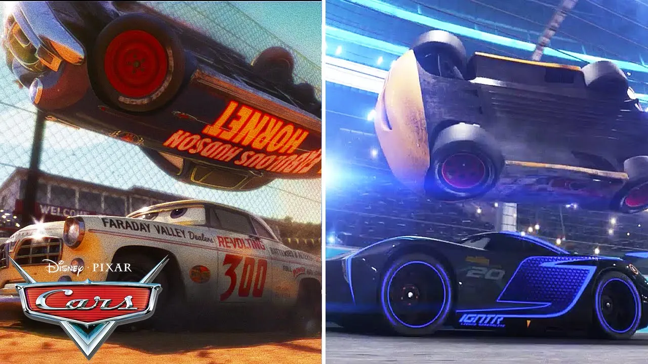 Doc Hudson's Famous 360-Degree Flip! | Pixar Cars