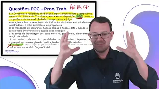 Questões FCC Direito Processual do Trabalho - Professor Bruno Klippel