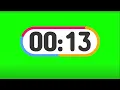 26 Second countdown timer with beep at every second Greenscreen copyright free