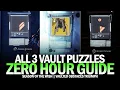 All 3 Vault Puzzles in Zero Hour - Complete Guide Vaulted Obstacles Triumph Destiny 2