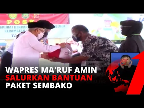 Wapres Ma'ruf Amin Salurkan Bantuan Paket Sembako untuk Korban Banjir di Subang | tvOne