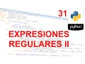 Expresiones regulares II - 31