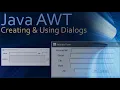 33 Java AWT Creating and Using AWT Dialogs from Frame Window