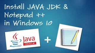 How To Install JAVA JDK Notepad Configure In Windows 10