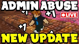 LIVE - ADMIN ABUSE and NEW UPDATE in 1 Speed Keyboard Escape Roblox