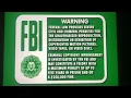 Green FBI Warning Screen DVD 1997-2000