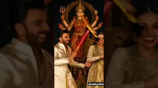 RANVEER SINGH OR DEEPIKA PADUKONE SATHMEIN GARBA KRTE HUE Shortsfeed Deepikapadukone Ranveersingh 