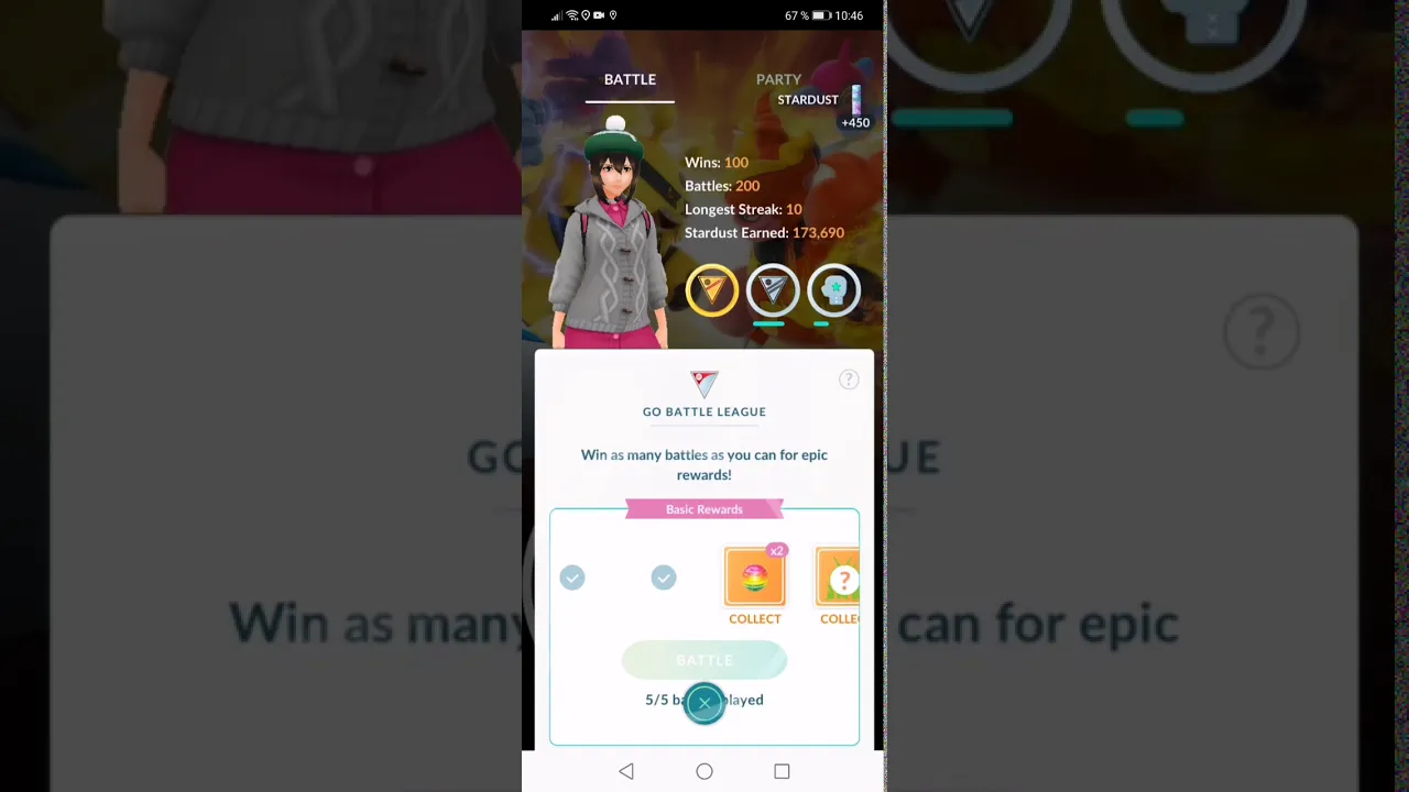 POKEMON GO BATTLE LEAGUE GIRATINA ENCOUNTER (GREAT)