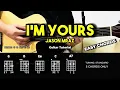 I m Yours - Jason Mraz Easy Guitar Tutorial For Beginners CHORDS