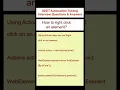 SELENIUM - How to Right click an element using Selenium