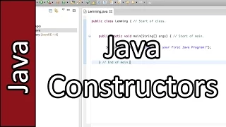 Java Constructors - Java Programming Tutorial PC Mac 2015