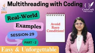 Multithreading in Java - Part 2 Synchronization wait notify Explained CodeCraft with Poonam