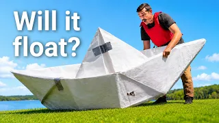 I Built a Giant Origami Boat