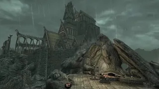 Skyrim Music Ambience - Rainy Towns 10 Hours