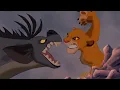 Hyenas Chase Simba and Nala Mufasa Comes to Simba s Rescue and Fights Hyenas - Lion King Scene 11