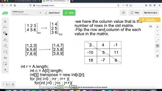 Transpose Matrix Microsoft Google Amazon interview question Leetcode 867