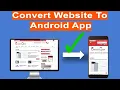 How to Convert your Website into Professional Android WebView app Android Studio free source code
