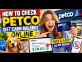 How to check Petco gift card balance online