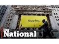 Snapchat owner s shares jump almost 50