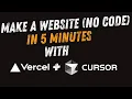 Build a Website with Cursor AI in 5 Minutes 2025 No Code Free