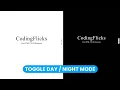 Toggle day night mode using HTML CSS and Javascript