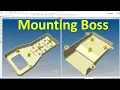 Solid Edge Tutorials How to use Mounting Boss command for Plastic Design